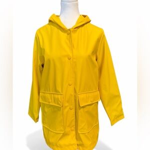 Zara Yellow Rain Jacket Size 11-12 Unisex/Women's XS